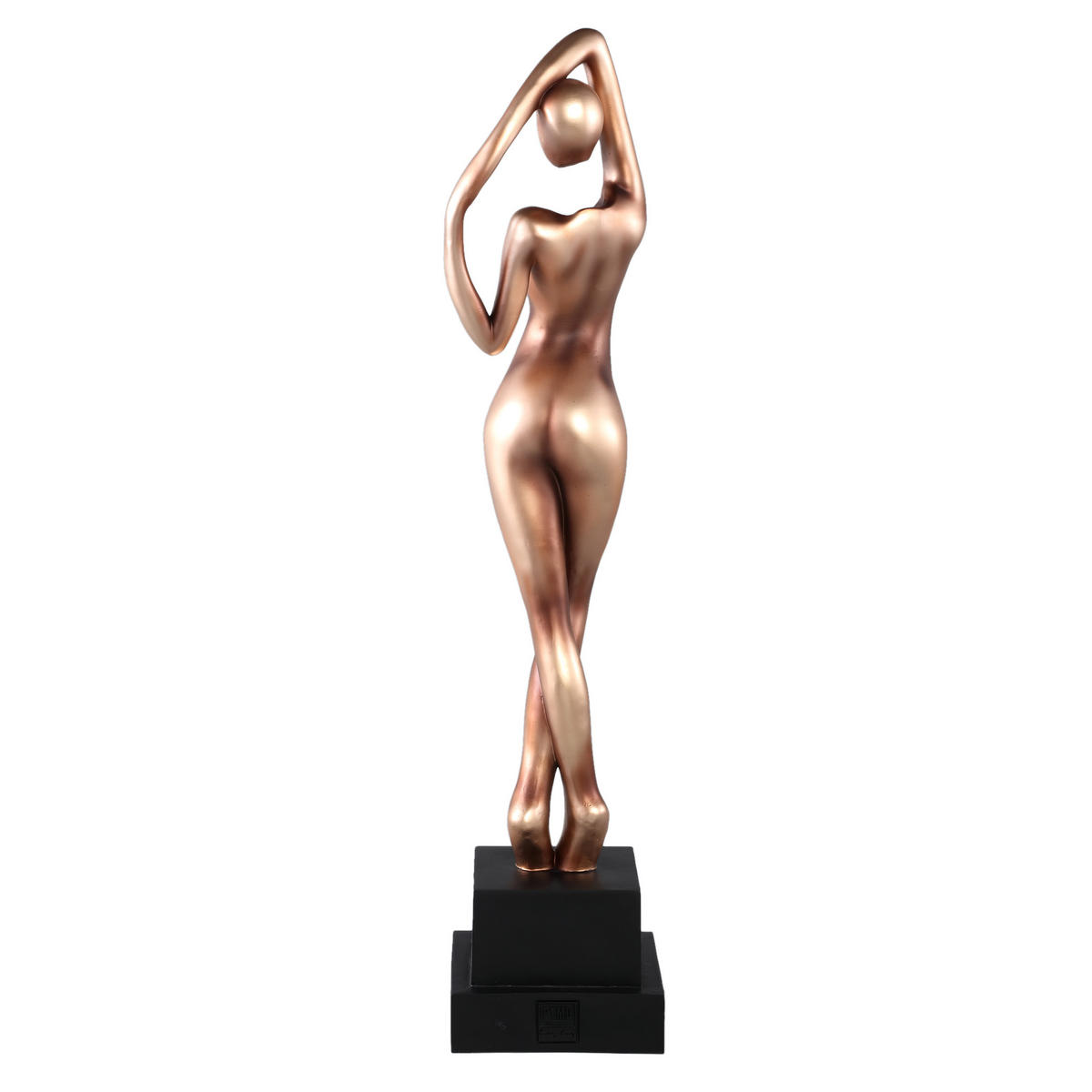 SKULPTUR Leonne Gold 20.5/19.5/92cm - Goldfarben, Kunststoff (19.5/92/20.5cm) - PTMD Collection