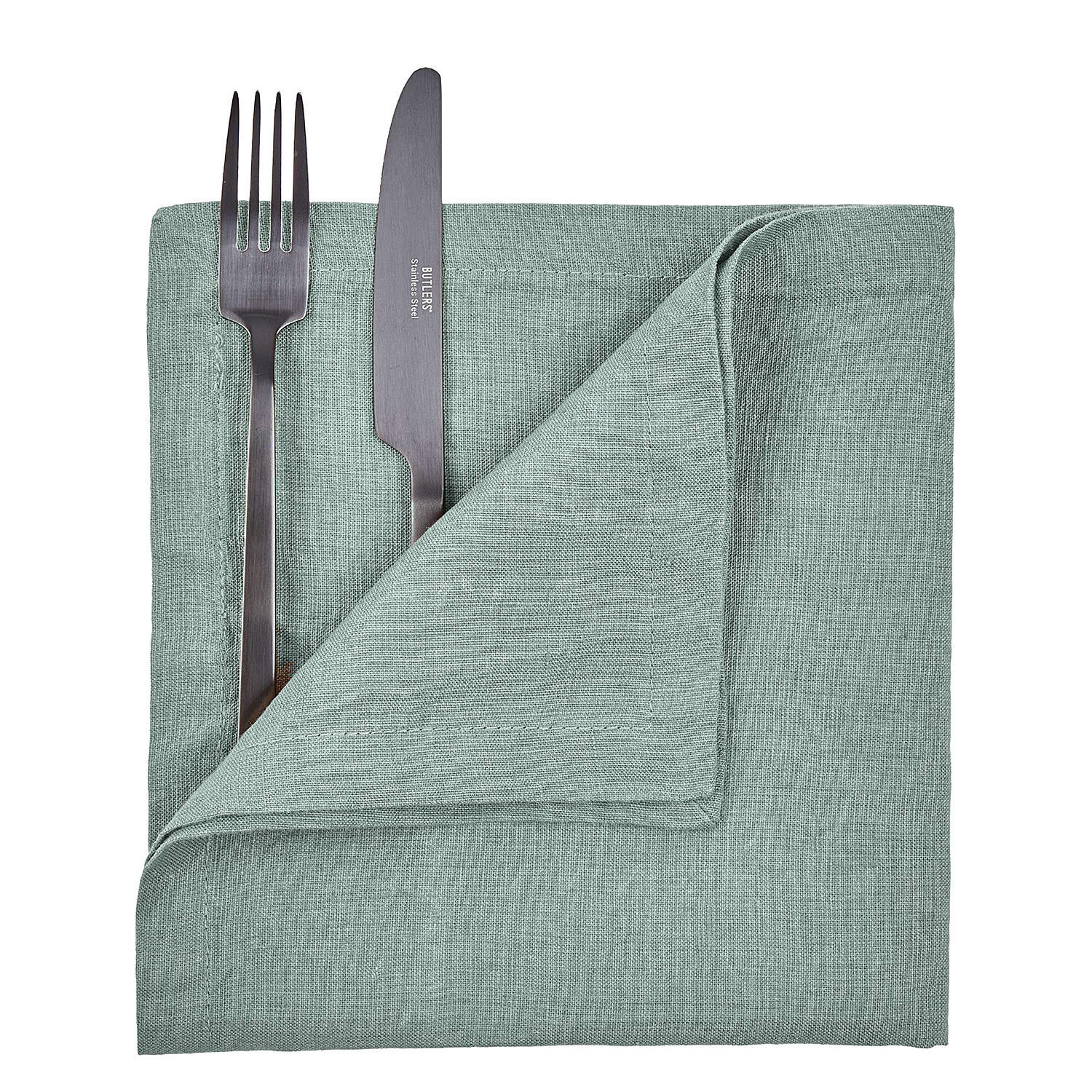 SERVIETTE Riga - Grün, Textil (42/42cm) - BUTLERS