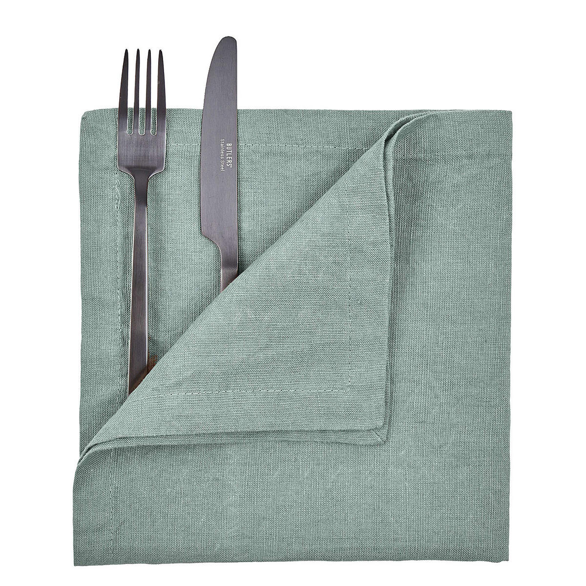 SERVIETTE Riga - Grün, Textil (42/42cm) - BUTLERS
