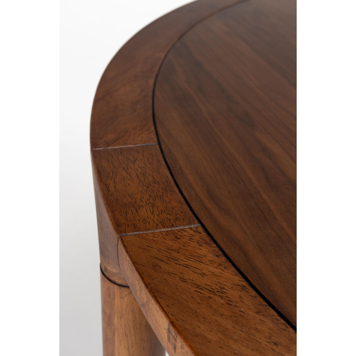 ESSTISCH Storm Rund 128 cm Walnussfarbe - Braun, Holz (128/128/75cm) - Zuiver