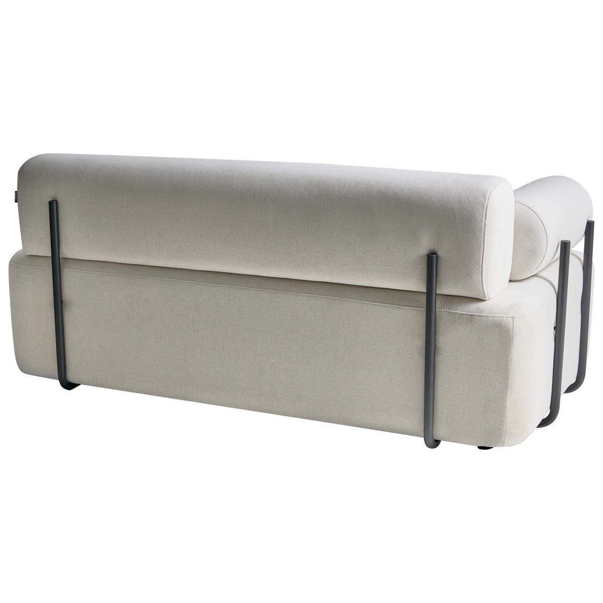 2-SITZER-SOFA Stoff Cremeweiß Elva - Creme, Textil (170/74/100cm) - Beliani