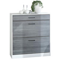 SCHUHSCHRANK Elvas Front in Avola-Anthrazit - Anthrazit, Holzwerkstoff (89/95.5/27cm) - Vladon