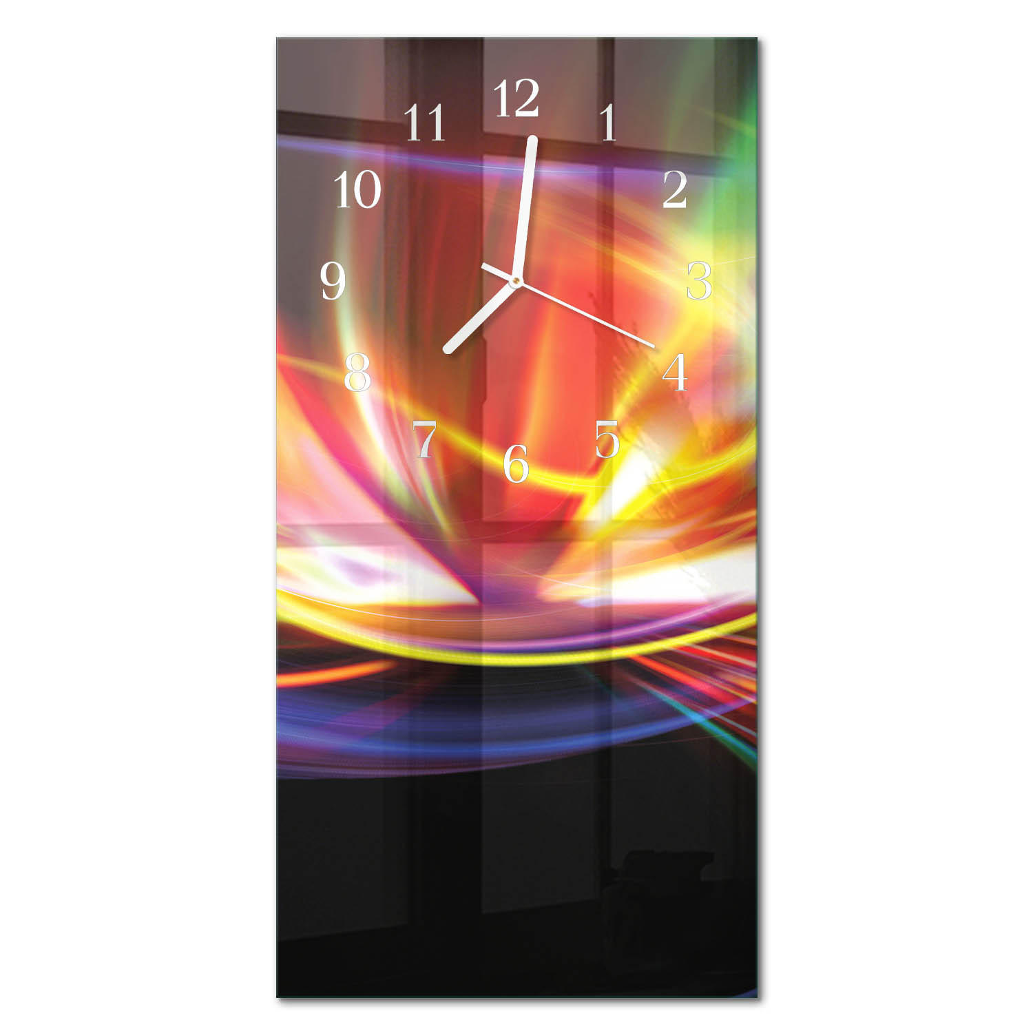 WANDUHR 30x60 cm - Wüste - Multicolor, Glas (30/60/0.4cm) - TULUP