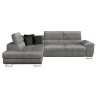 ECKSOFA Cotere, Seite: Links - Silberfarben, Holz/Textil (270/202cm) - MIRJAN24