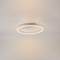 LED-WAND-/DECKENLAMPE Ring Weiß Ø 60cm - Weiß, Metall (60/60/5.5cm) - s.luce