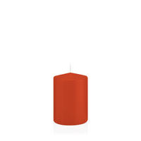 STUMPENKERZEN Dukat Ø 68 x 100 mm, 12 Stück - Terra cotta, Paraffin (7/10cm) - Wiedemann Kerzen