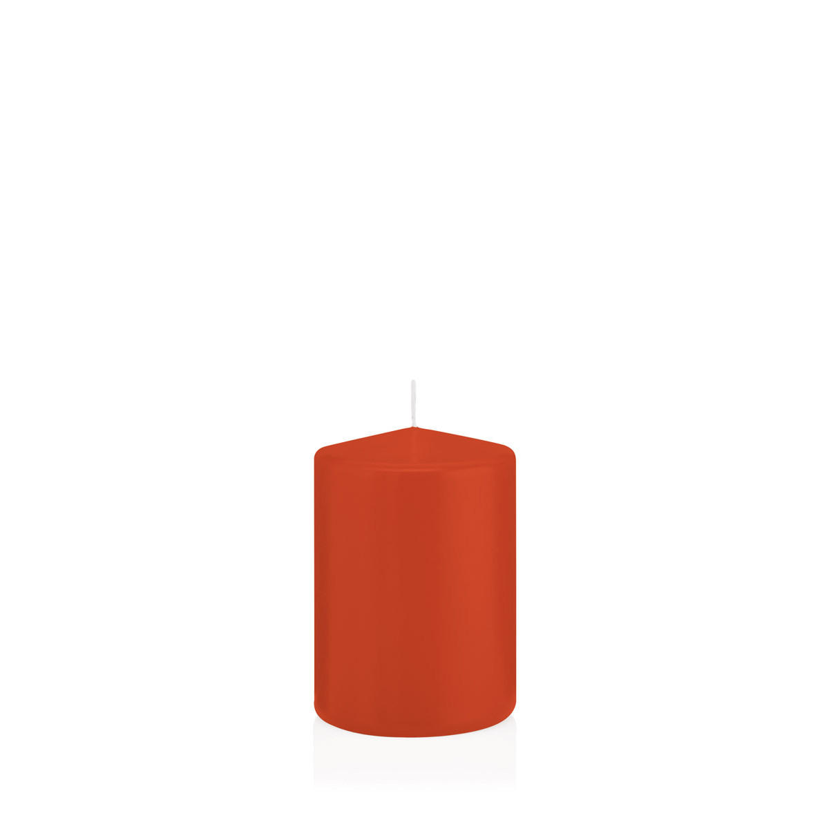 STUMPENKERZEN Dukat Ø 68 x 100 mm, 12 Stück - Terra cotta, Paraffin (7/10cm) - Wiedemann Kerzen