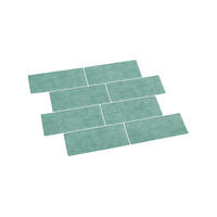 FLIESENAUFKLEBER 1 Stück 29,2 x 21,2 cm Selbstklebende Fliesen - Oliva Verde - Türkis/Grün, Kunststoff (21.2/0.12/29.2cm) - Mazovia