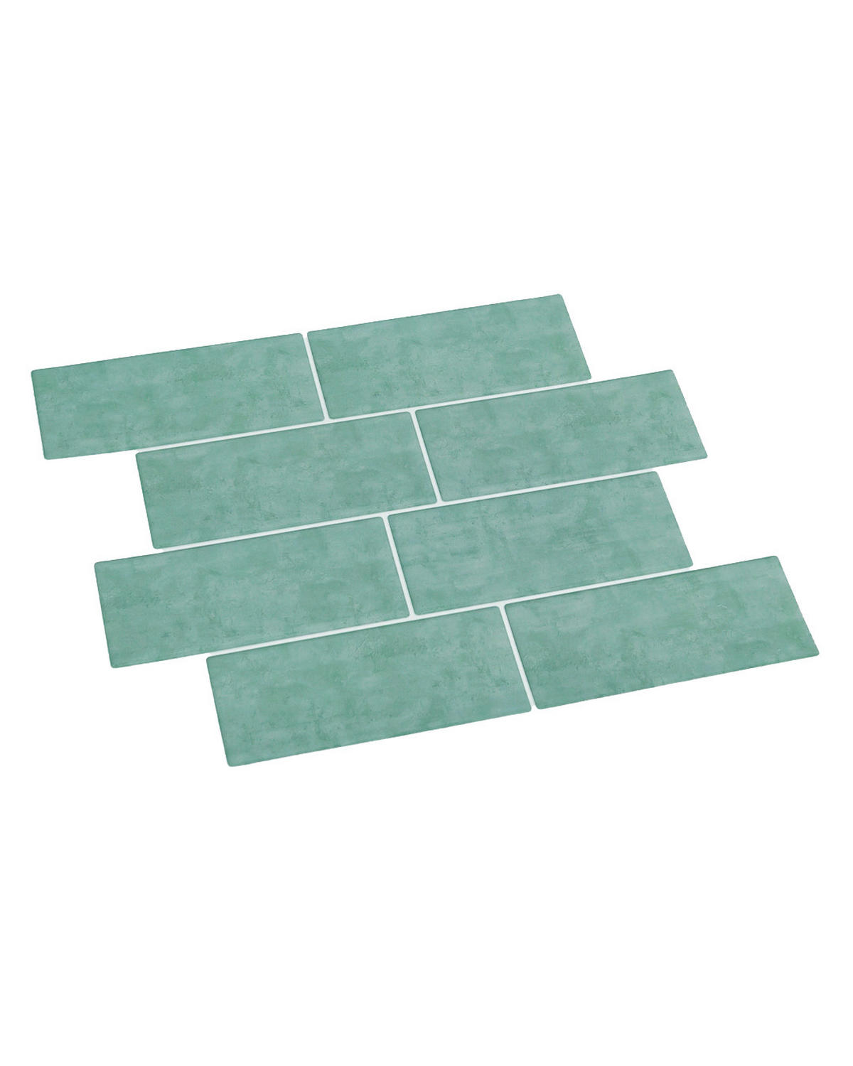 FLIESENAUFKLEBER 1 Stück 29,2 x 21,2 cm Selbstklebende Fliesen - Oliva Verde - Türkis/Grün, Kunststoff (21.2/0.12/29.2cm) - Mazovia