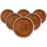 PLATZTELLER Natura Braun ø 32 cm 6er Set - Braun, Keramik (32cm) - Ritzenhoff Breker