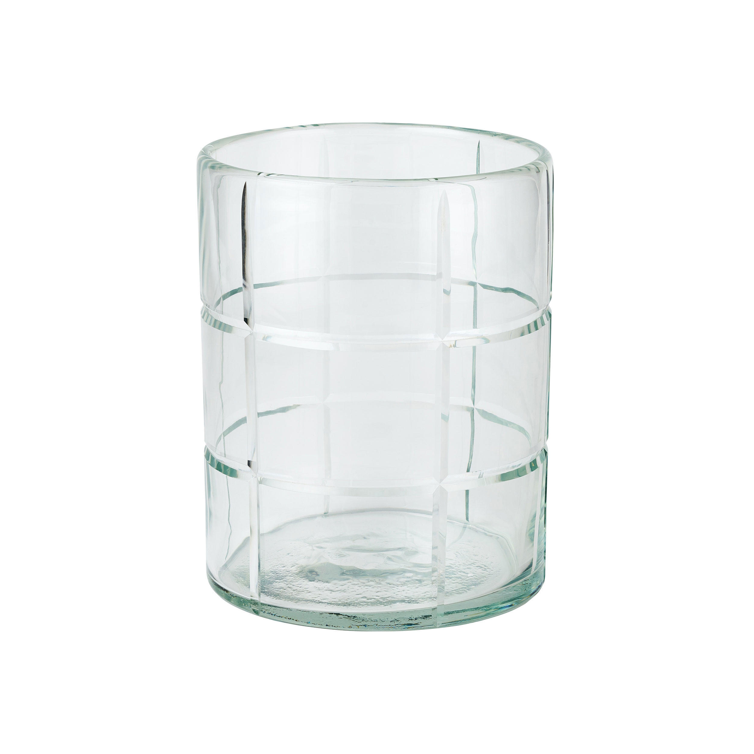 WINDLICHT Providence, mit Schliff, Glas, Transparent, H 20 cm - Transparent, Glas (16/20/16cm) - Gift Company