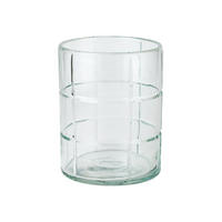 WINDLICHT Providence, mit Schliff, Glas, Transparent, H 20 cm - Transparent, Glas (16/20/16cm) - Gift Company