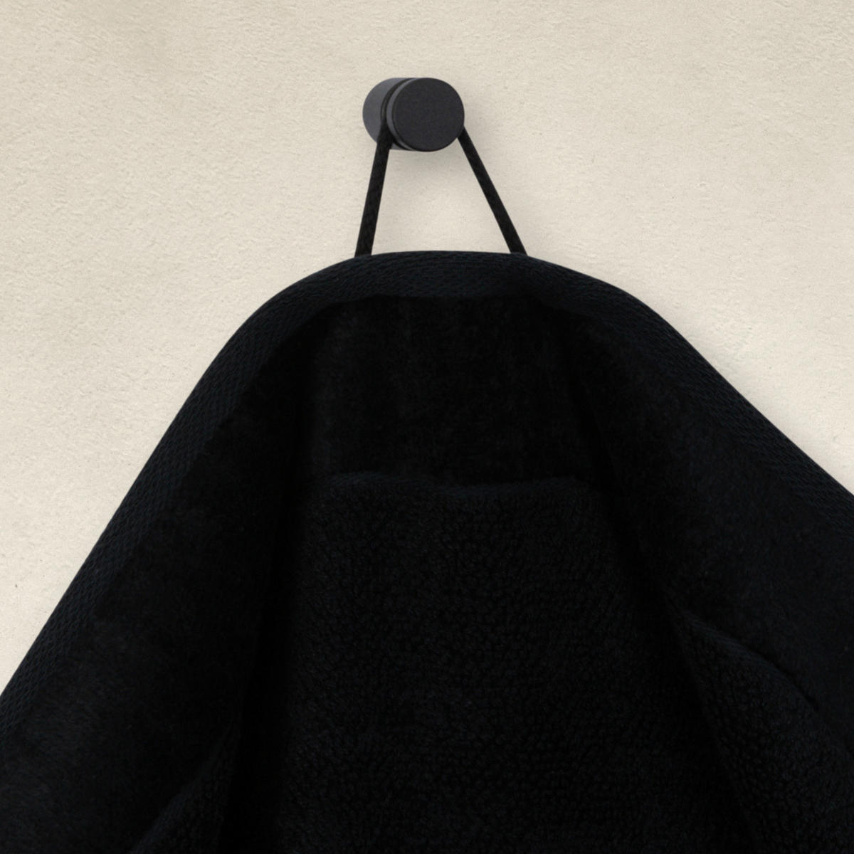 HANDTUCH BAMBOO LUXE - Schwarz, Textil (50/100cm) - MÖVE