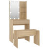 SCHMINKTISCH Dugan 60/40/140 cm - Braun, Holzwerkstoff (60/140/40cm) - Nettlife