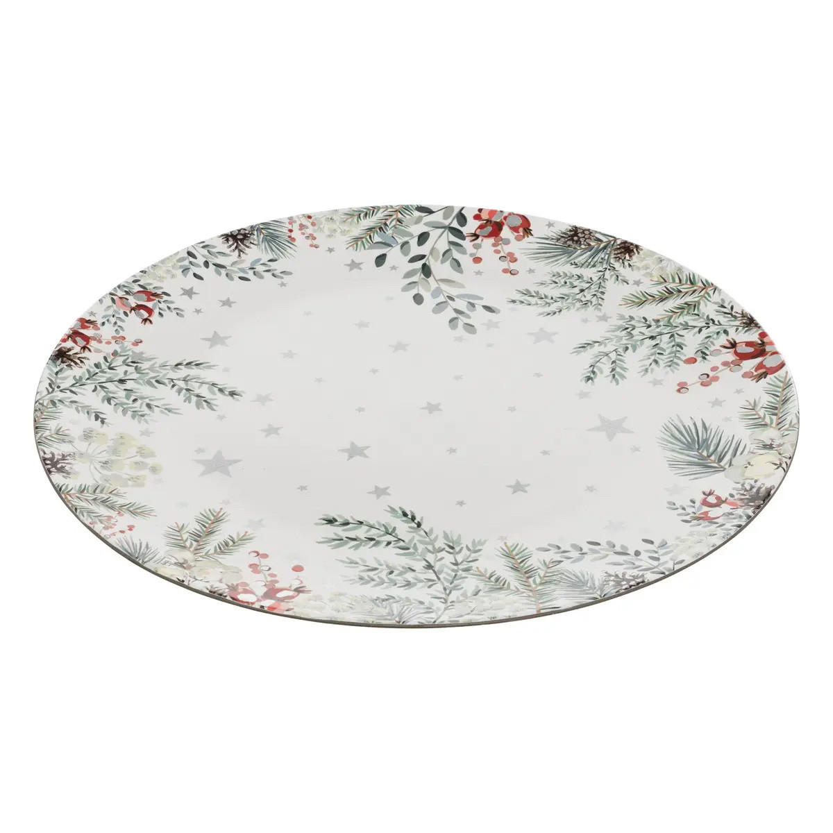 UNTERTELLER mit Weihnachtsmotiv 33/33/1,5 cm - Multicolor, Kunststoff (33/1.5/33cm) - Atmosphera Createur d´interieur