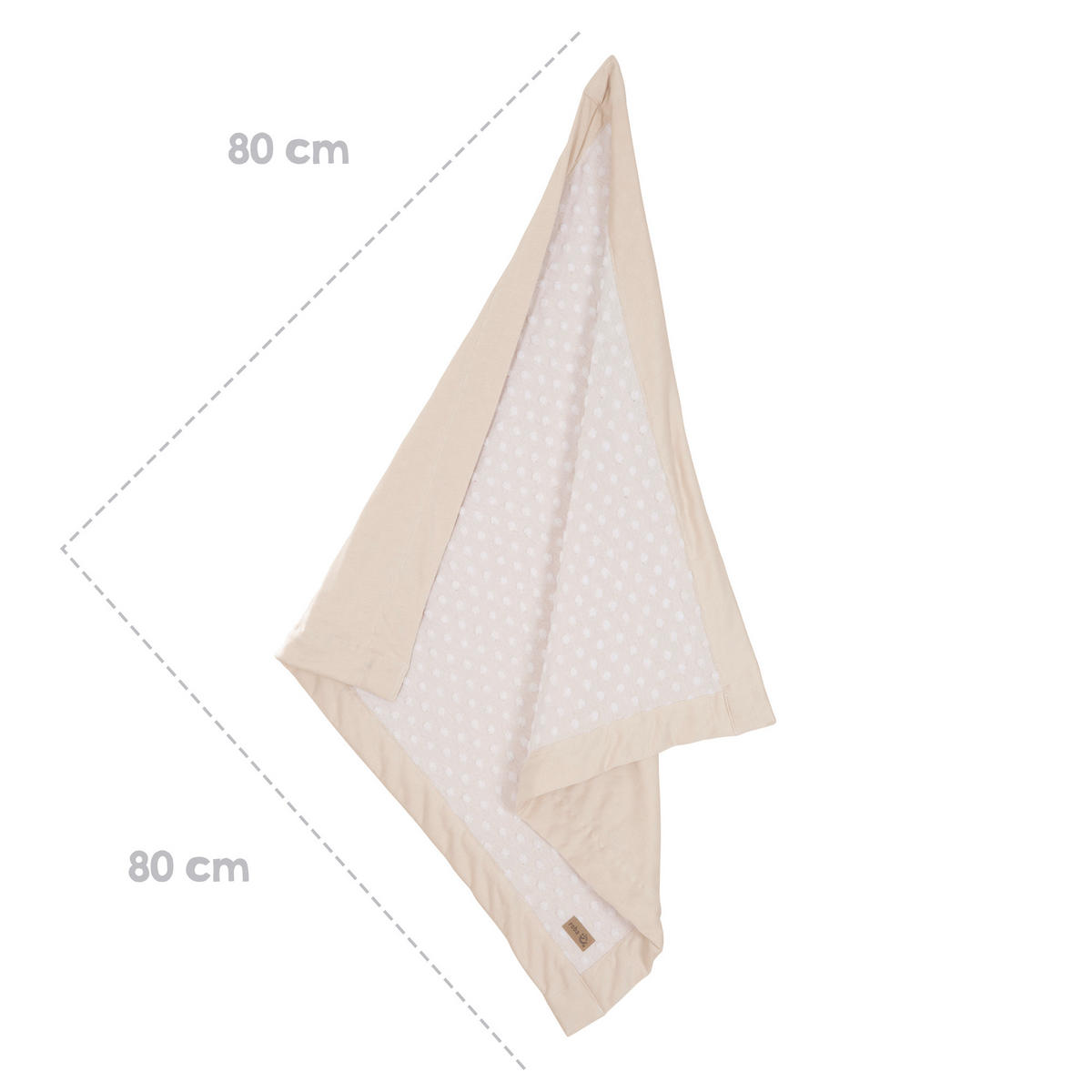 BABYDECKE 80 x 80 cm Frosty Almond - Beige - Beige, Textil (80/80cm) - Roba