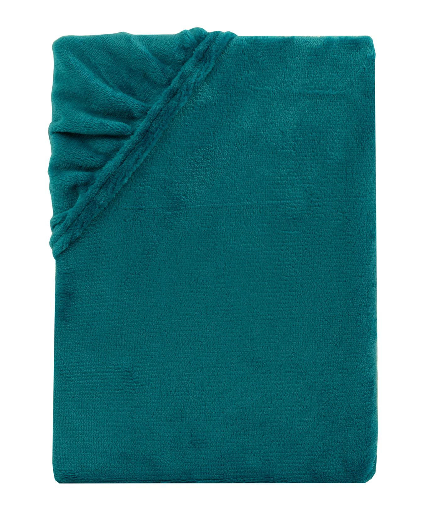 BOXSPRING-SPANNBETTLAKEN Cashmere Touch 180-200x200-220 cm, Warmes Winter Bettlaken Petrol - Petrol, Textil (200/220cm) - Carpe Sonno