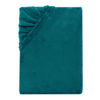BOXSPRING-SPANNBETTLAKEN Cashmere Touch 180-200x200-220 cm, Warmes Winter Bettlaken Petrol - Petrol, Textil (200/220cm) - Carpe Sonno