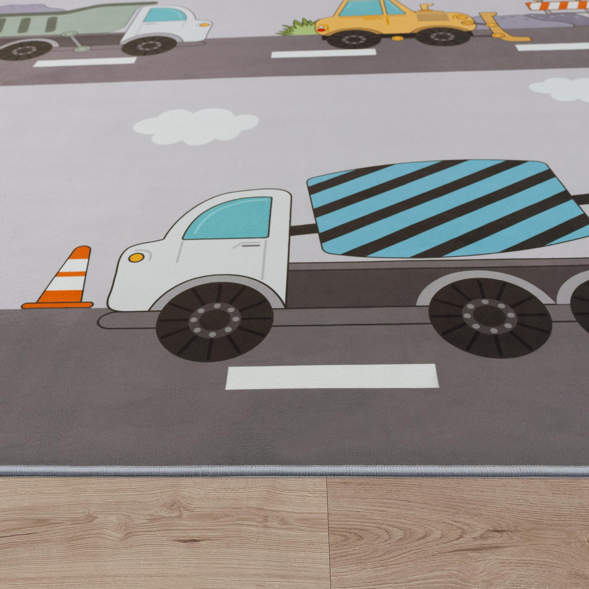 KINDERTEPPICH 200/200 cm Bino 578 - Hellgrau, Textil (200/200cm) - Paco Home