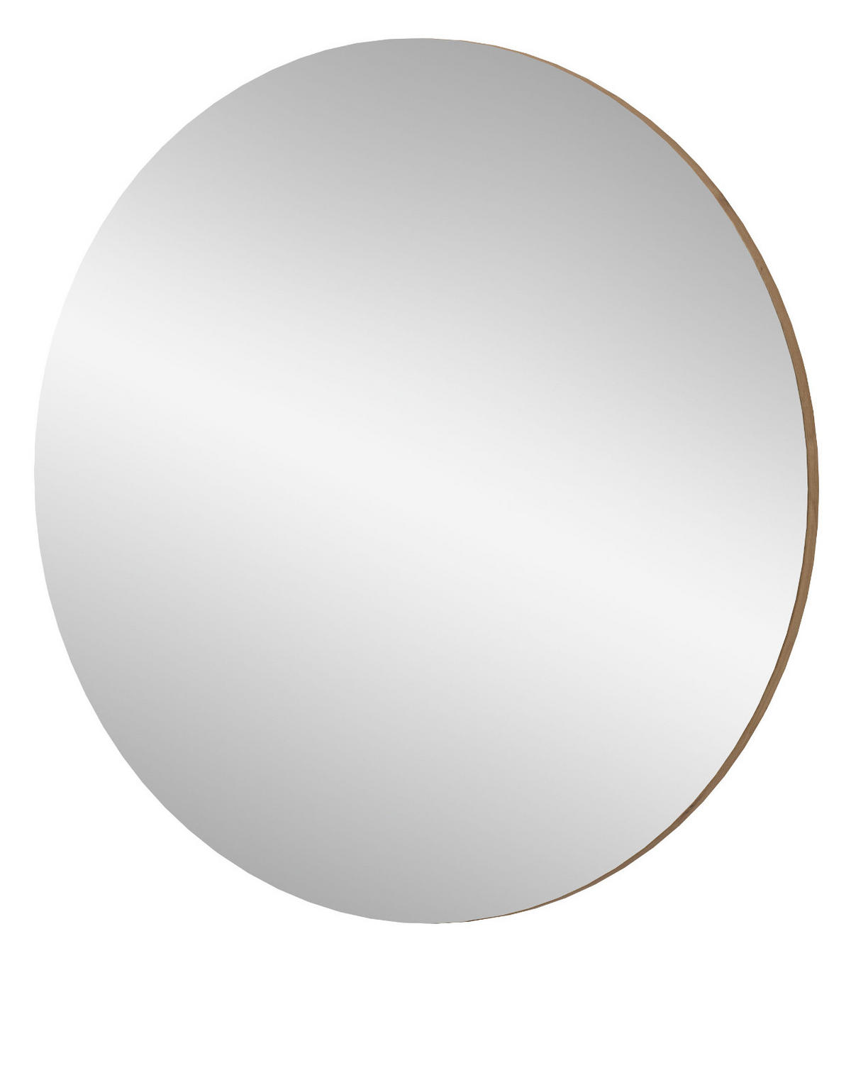 WANDSPIEGEL in Artisan Eiche rund Flurspiegel Ø 70 cm, Borga - Eiche Artisan, Glas/Holzwerkstoff (70/70/6cm) - Inn.Furn