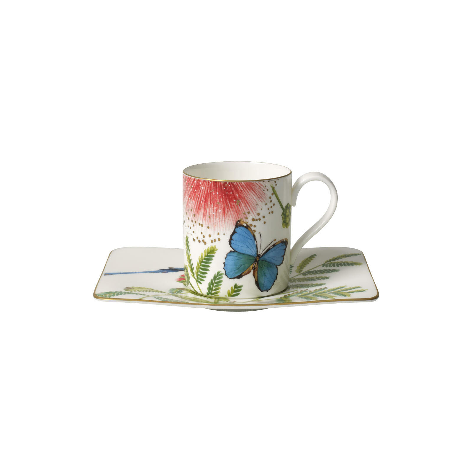 KAFFEETASSE MIT UNTERTASSE Amazonia bunt 210 ml - Multicolor, Keramik (14/9.6/17cm) - Villeroy & Boch