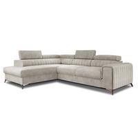 ECKSOFA Laurence mit Schlaffunktion & Bettkasten – 278 x 205 cm, verstellbare Kopfstützen - Beige, Kunststoff (278/205cm) - Wohnideebilder
