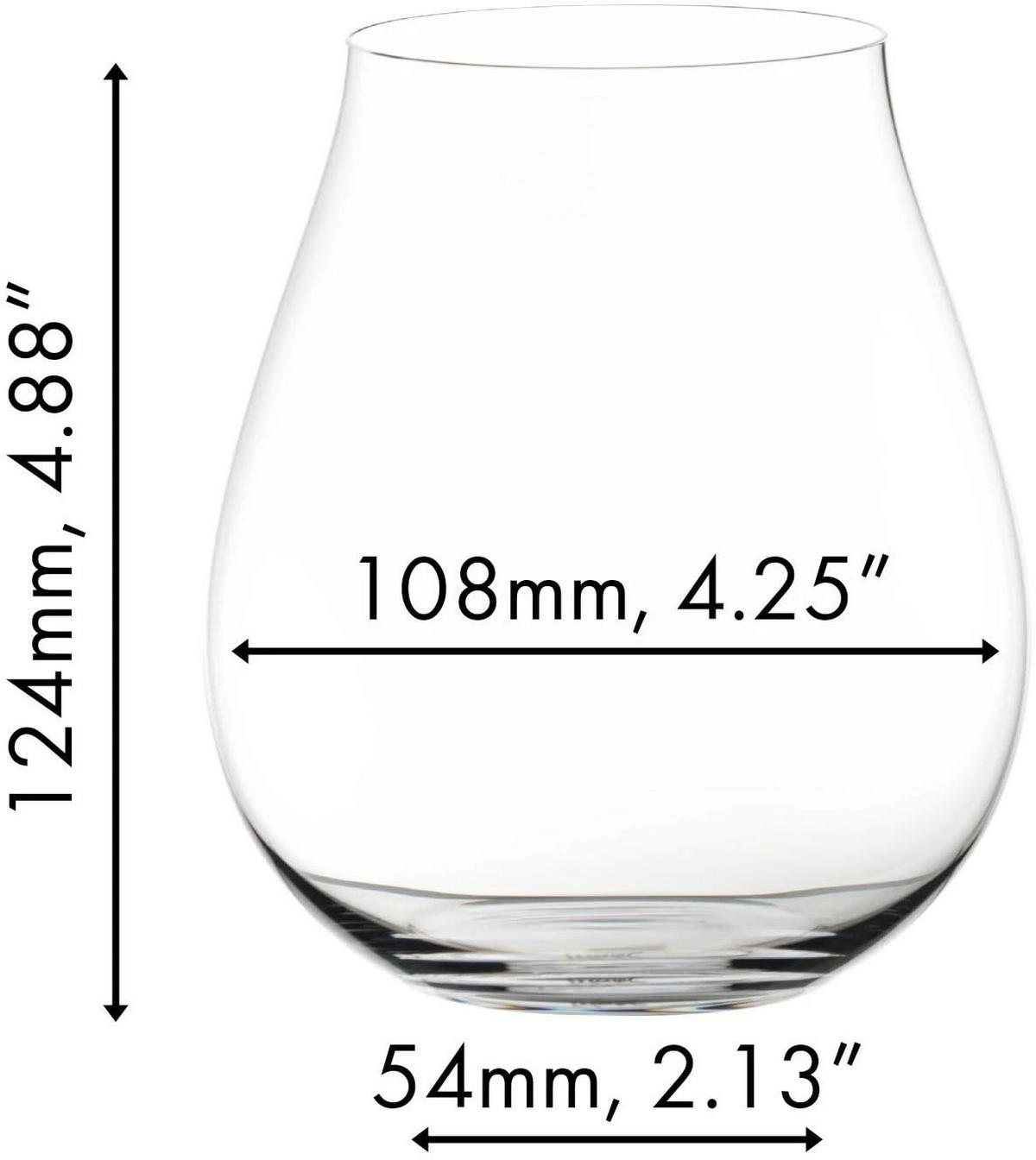 GINGLAS Set, 4er Set, Hochwertiges Glas, 762 ml - Transparent, Glas (0.76L) - Riedel