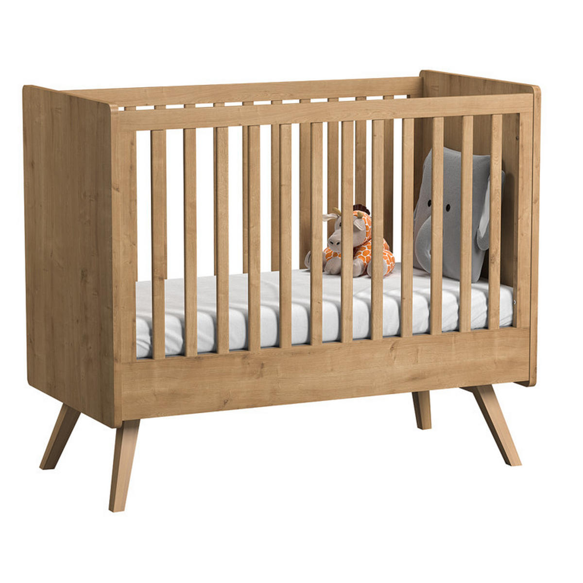 BABYZIMMER 2-teilig Holz - Braun, Holzwerkstoff (125/103/65cm) - Petits-meubles