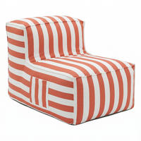 OUTDOOR Sitzsack SOFT mit Rückenlehne für Garten & Terrasse, Orange - Orange, Textil (70/75/100cm) - Muffo