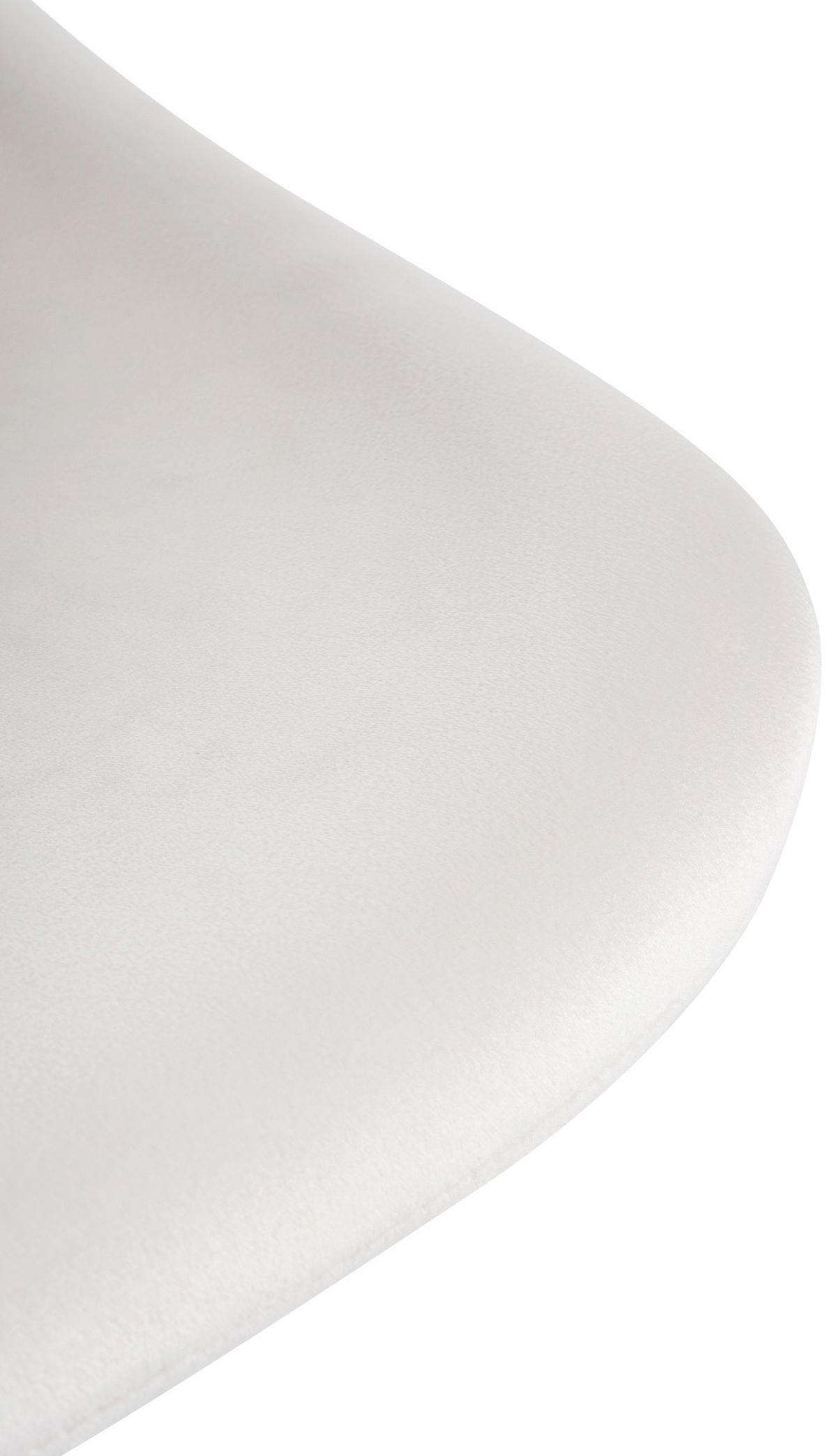 BARHOCKER 2er Set Samt creme - Creme/Schwarz, Textil/Metall (43/79/49cm) - CLP