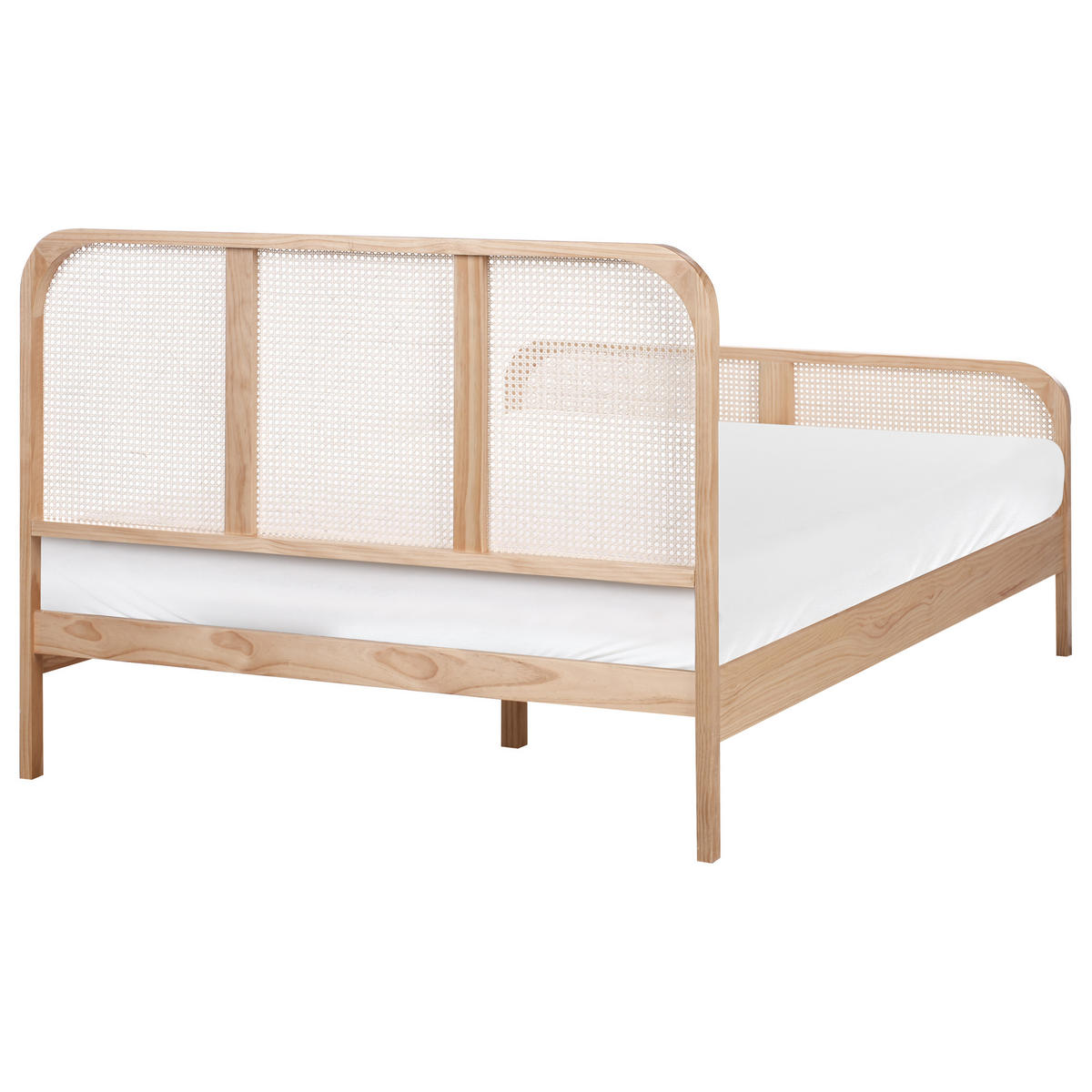 BETT mit Lattenrost 140/200 cm Kiefernholz Hellbraun Gonfaron - Hellbraun, Holz (140/200cm) - Beliani