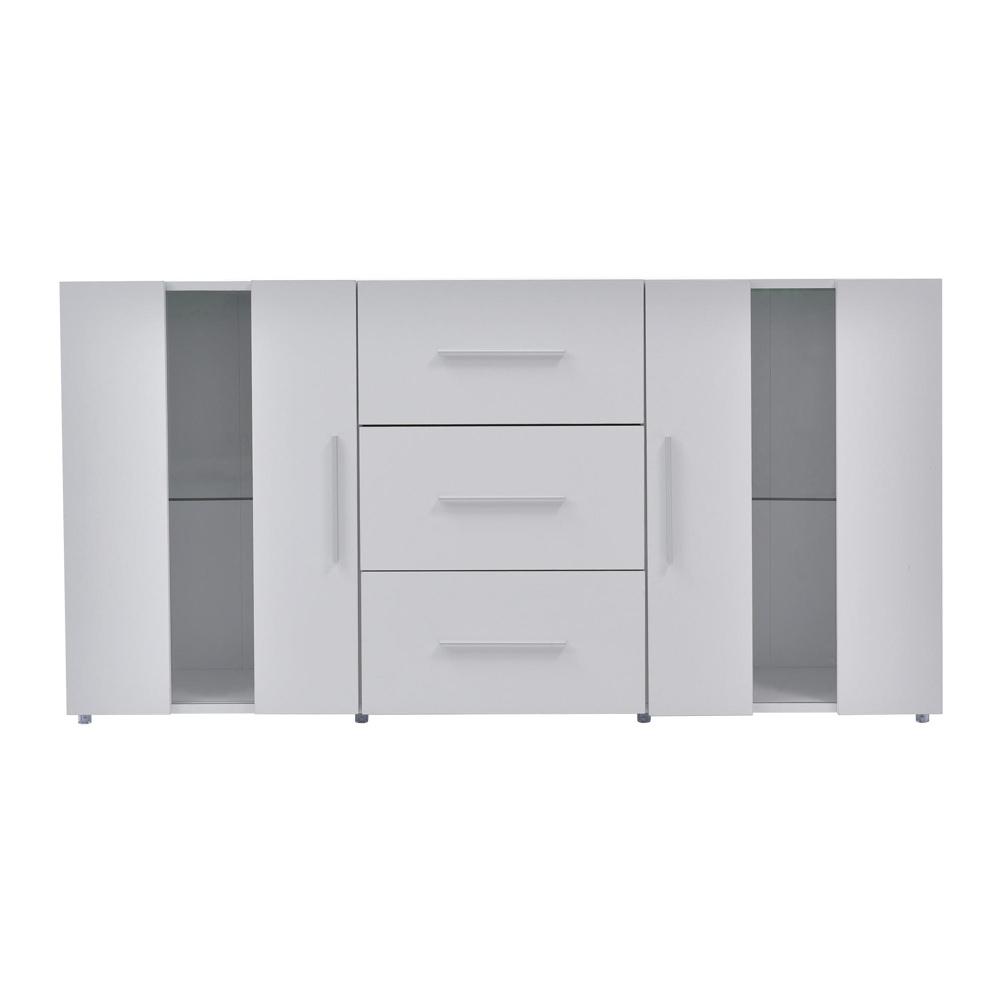 SIDEBOARD Weiß 140/35/70 cm - Weiß, Holzwerkstoff (140/70/35cm) - PANGIVO