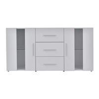 SIDEBOARD Weiß 140/35/70 cm - Weiß, Holzwerkstoff (140/70/35cm) - PANGIVO