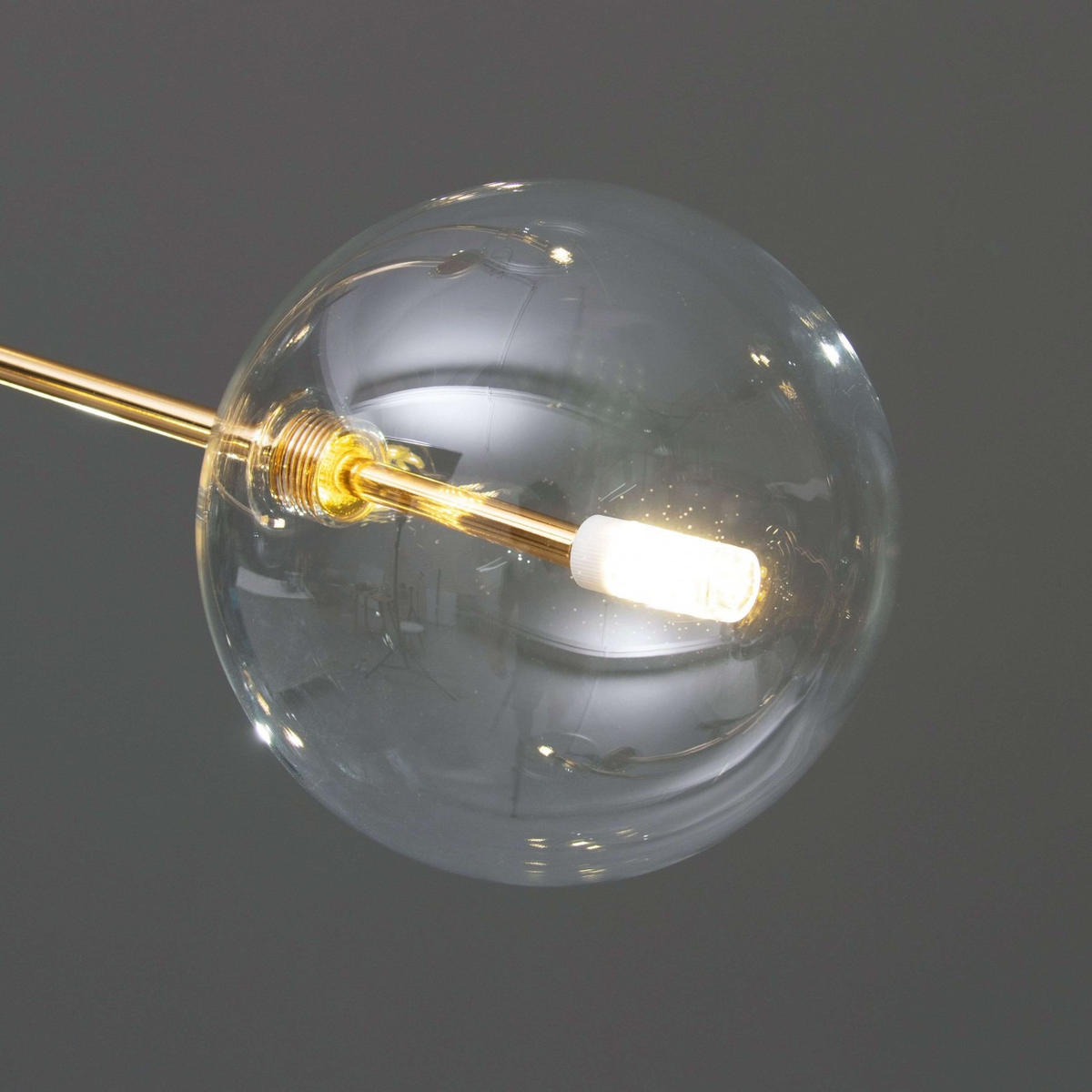 HÄNGELEUCHTE Zag, Gold, 84cm - Goldfarben, Glas (84/84/70cm) - KOSILUM