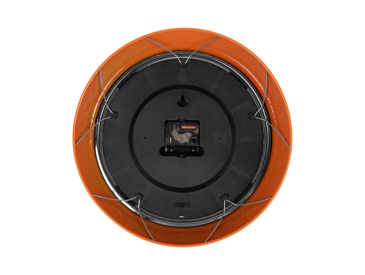 WANDUHR Modern Retro Ø34 cm - Orange, Metall (34/1/34cm) - Karlsson