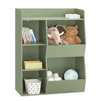 KINDERREGAL Grün - Grün, Holzwerkstoff (80/104/34cm) - SoBuy