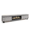 TV-SCHRANK Lowboard, Elektrokamin XXL, zementgrau, 288/35/57 cm - Grau, Holzwerkstoff (35/57/288cm) - Skraut Home