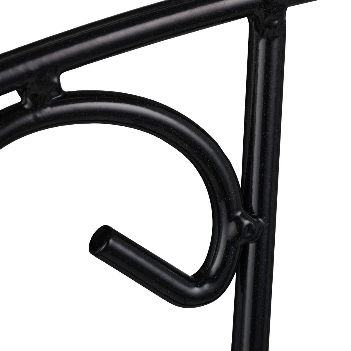 SCHLAUCHHALTER - Schwarz, Metall (30/38/16cm) - Relaxdays