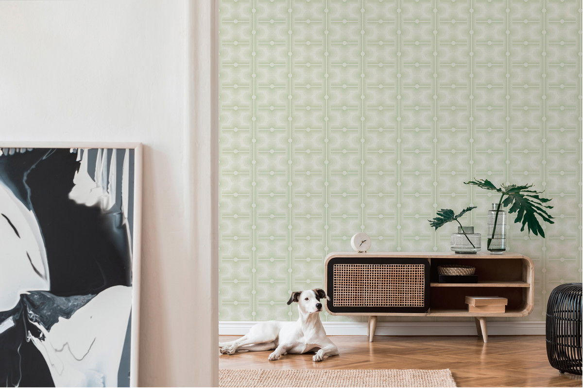 VLIESTAPETE Grün 53/850 cm - Grün, Textil (53/1cm) - KUNSTLOFT