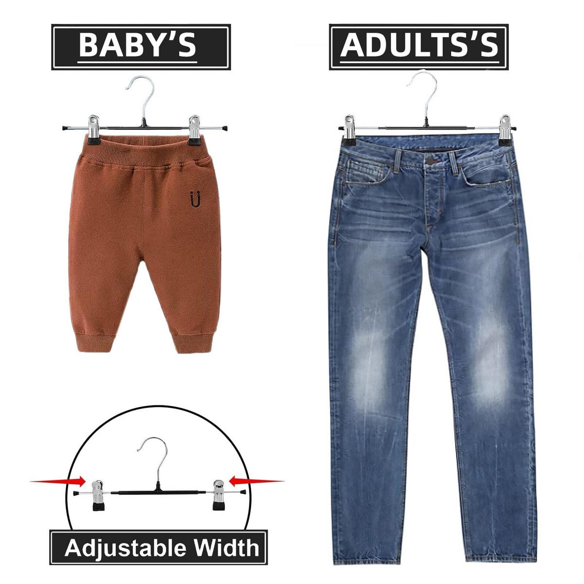 HOSENBÜGEL 15-teilig Rosa Edelstahl - Pink, Kunststoff/Metall (12.4/2.5/30.5cm) - Kaket