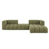 ECKSOFA L-Form Grand L 319 cm, Veloursstoff Salvador, Olive, Rechts - Olivgrün, Holz (319/179cm) - Kaiser Möbel