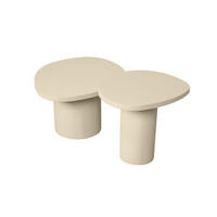 COUCHTISCH Mireon Mangoholz 70 cm / 70 cm Sand - Sandfarben, Holz (56/70/38cm)