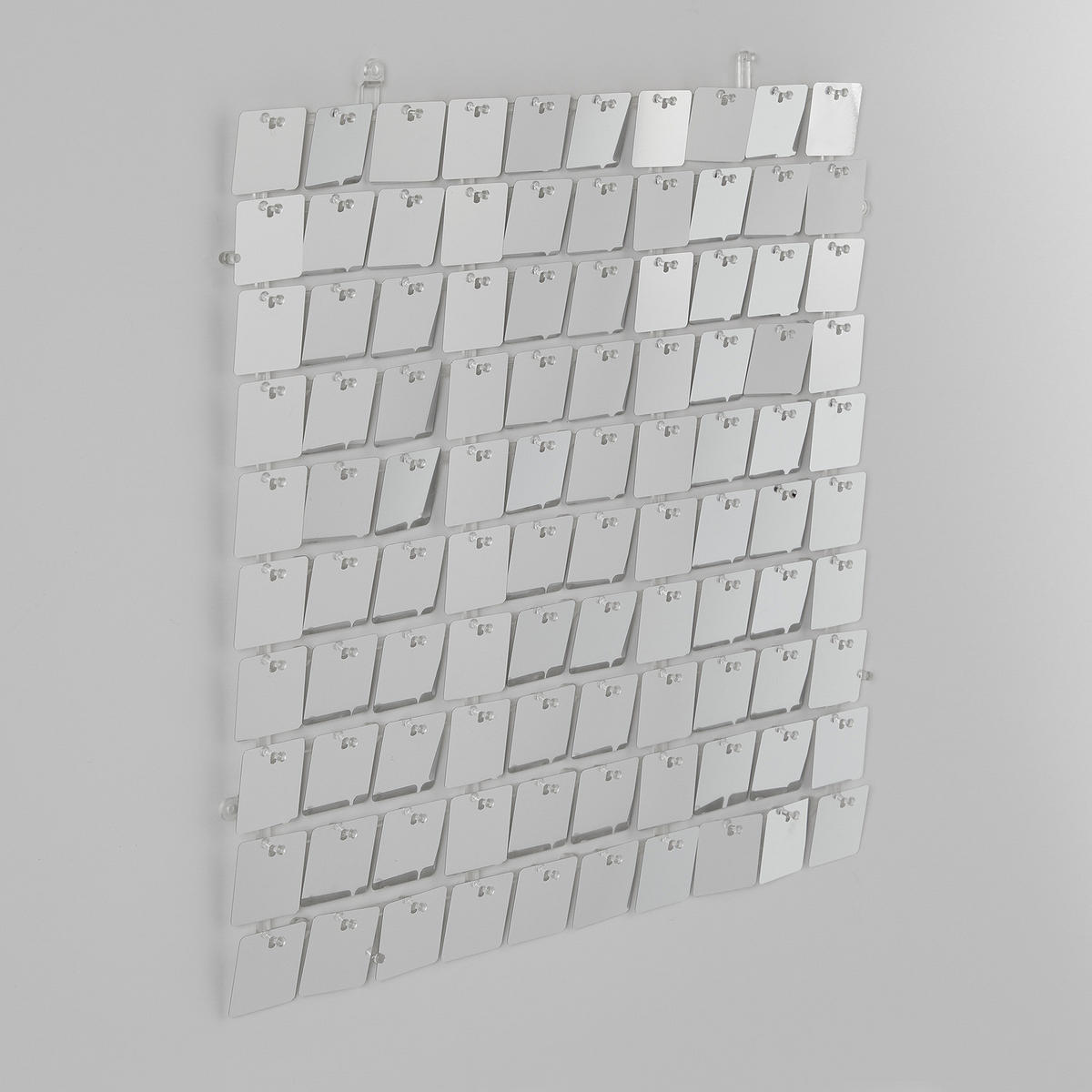 WANDDEKORATION 4er-Set Disco - Silberfarben, Kunststoff (0.5/30/30cm) - Butlers