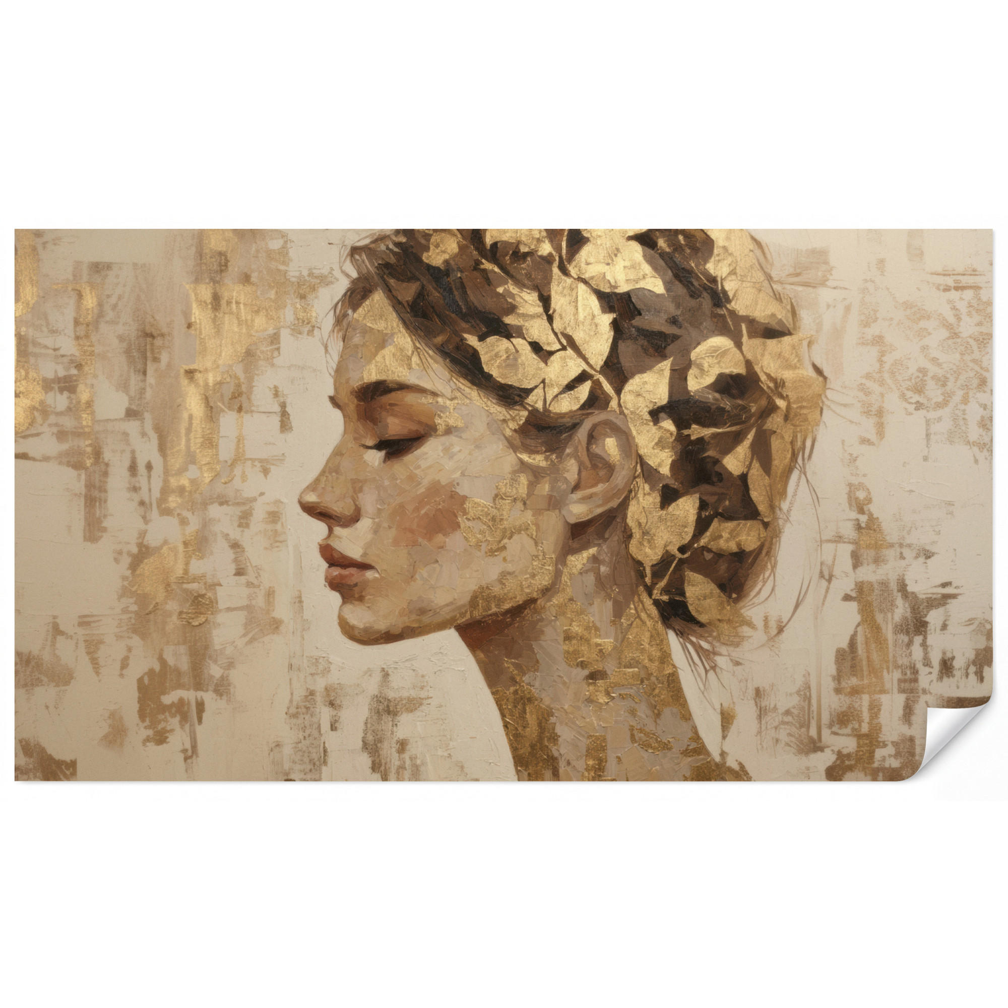 OnlyWow Tapete Gold 400x220 cm