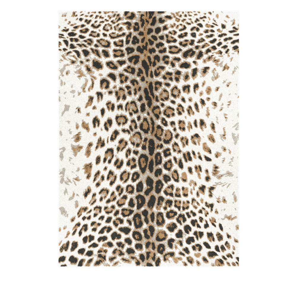 TEPPICH mit Leopardenmuster - Lepi - 200 cm x 290 cm - Braun, Kunststoff (200/290cm) - Drawer