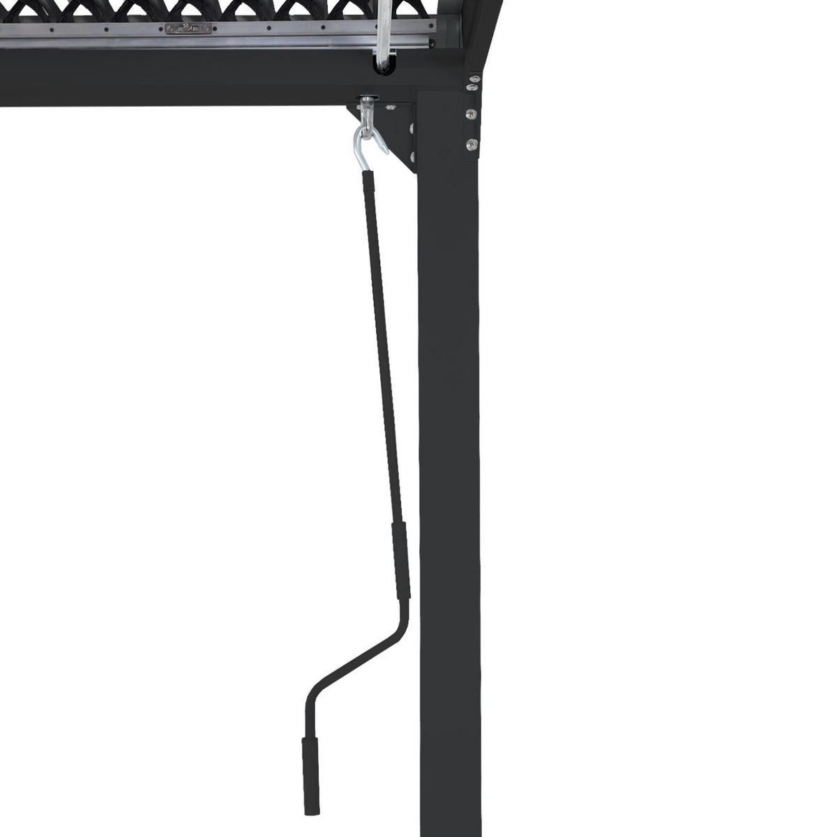 PERGOLA 6x Seitenwand für 3x6m 224x600x300cm Anthrazit - Anthrazit, Metall (600/224/300cm) - BERLINLODGE