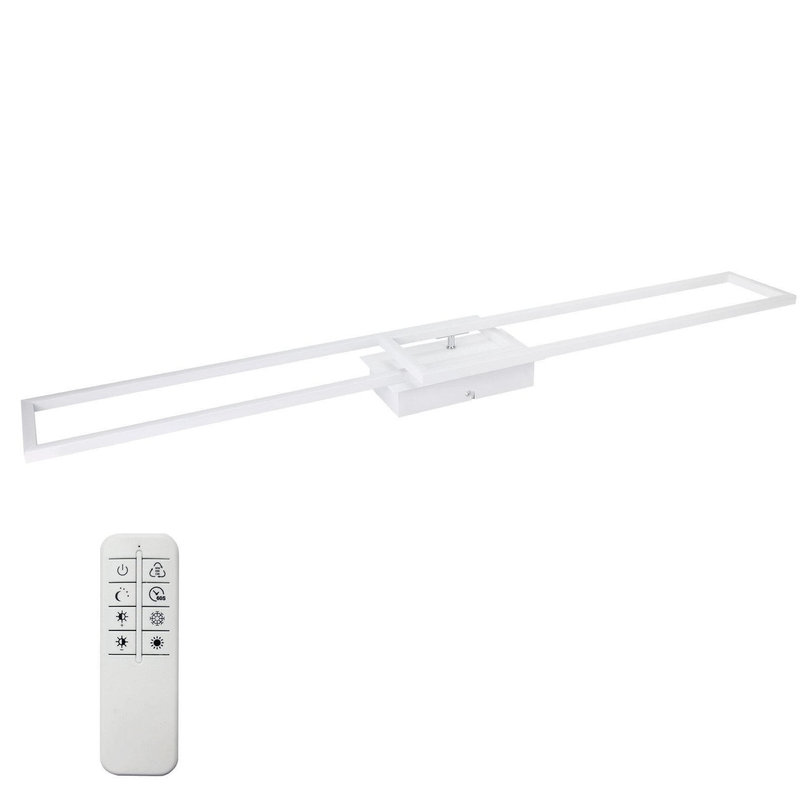 LED-DECKENLEUCHTE Lundquist 18.5/102.5/7.3cm - Weiß, Metall (102.5/18.5/7.3cm) - Nettlife