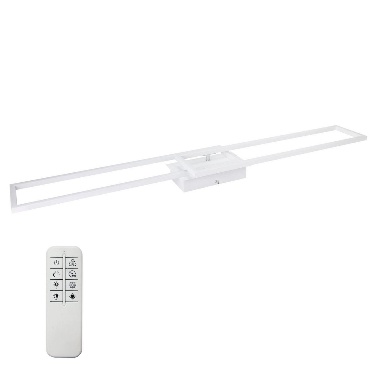 LED-DECKENLEUCHTE Lundquist 18.5/102.5/7.3cm - Weiß, Metall (102.5/18.5/7.3cm) - Nettlife