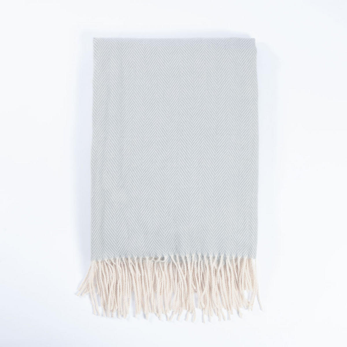 WOLLDECKE MILA - Farbe: Grau, Größe: 140 x 200 cm - Grau, Kunststoff (140/200cm) - Home Deluxe