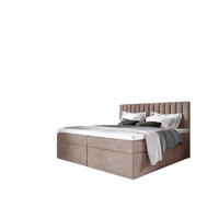 BOXBETT Linnea - Rosa, Holzwerkstoff/Textil (200/200cm) - Fun Möbel